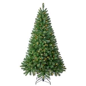6ft. Pre-Lit Windham Spruce Artificial Christmas Tree, Warm White LED Lights by Ashland
