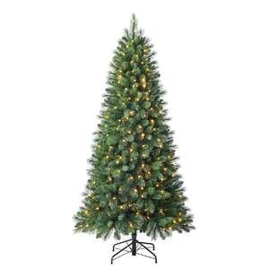 7ft. Pre-Lit Hudson Pine Realistic Artificial Christmas Tree