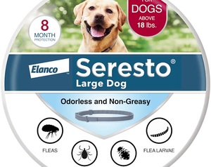 Seresto Vet-Recommended Flea & Tick Prevention Collar 18 lbs., Count of 1