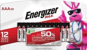 $5 Off Energizer MAX AA/AAA 16 & 20 packs