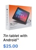 7in tablet with Android