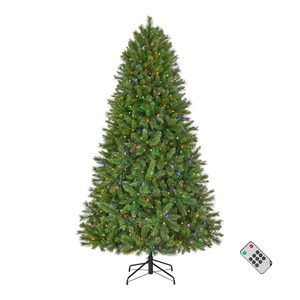 Home Accents Holiday 7.5 ft. Pre-Lit LED Edgewater Pine Artificial Christmas Tree T11