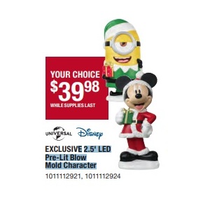 2.5-ft LED Pre-Lit Blow Mold CharacterED Pre-Lit Blow Mold Character