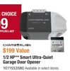1/2 HP Smart Ultra-Quiet Garage Door Opener