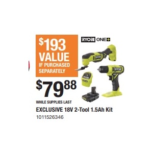 18V 2-Tool 1.5Ah Kit