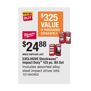 Shockwave Impact Duty 125 Pc. Bit Set