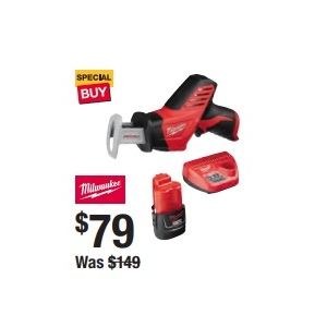 Milwaukee M12 12V Hackzall Reciprocating Saw 1.5Ah Kit