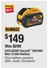 DEWALT Flexvolt 20V/60V Max 12.0Ah Battery