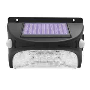 Sensor Brite 4.44-Watt Equivalent Integrated LED Black Color Changing Solar Motion Sensing Area Wall Pack Light