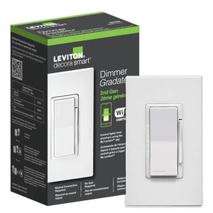 Leviton Decora Smart Wi-Fi Dimmer (2nd Gen) No Hub Required, Works