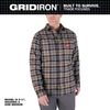 Milwaukee Men's X-Large Gray GRIDIRON Flannel Shirt