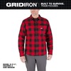 Milwaukee Men's Medium Red GRIDIRON Flannel Shirt
