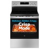 GE 30 in. 5 Burner Element Free-Standing Electric Range in Stainless Steel w/Crisp Mode