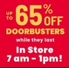 Up to 65% Off Doorbuster