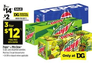 12 pk. cans Assorted varieties