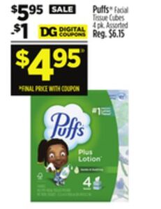 Puffs Facial Tissue Cubes