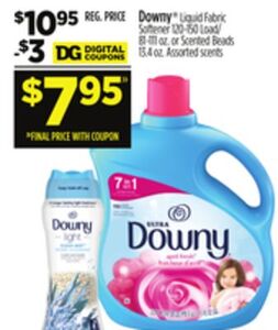 Liquid Fabric Softener 120-150 Load/81-111 oz. or Scented Beads 13.4 oz.
