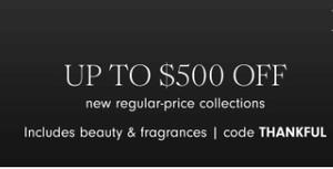 Up to  $500 off new regular price collections