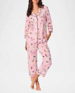 BedHead Pajamas Women's 3/4-Sleeve Cropped Pajama Set