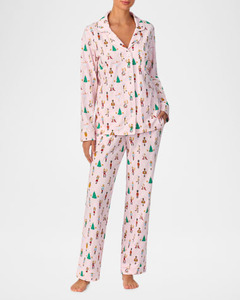 BedHead Pajamas Nutcracker Printed Cotton Jersey Pajama Set