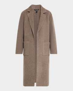 Eileen Fisher Double-Faced Brush Wool Coat