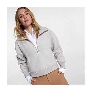 CALIA Women's Soft Scuba 1/4 Zip Pullover