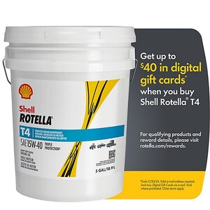 Shell Rotella 5 gal. 15W-40 T4 Motor Oil