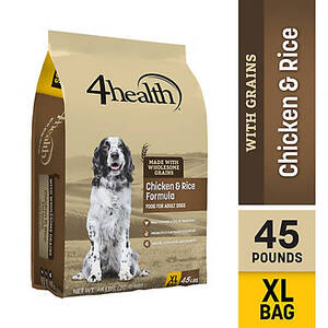 Save up to $10 4health Dry Dog Food 25-45lb. bag