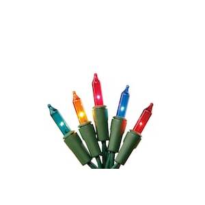 Holiday Living 100-Count 20.6 Ft Multicolor Incandescent Mini Christmas Lights