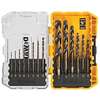 DEWALT 14-Piece Assorted Black and Gold Coated Hss Jobber Length Twist Drill Bit Set