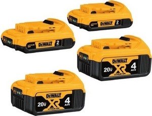 DEWALT  4-Pack 20V MAXF Power Tool Batteries