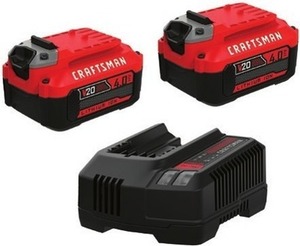 CRAFTSMAN 20-V 2-Pack Lithium-ion Battery