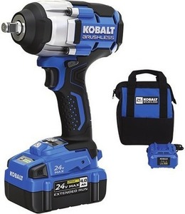Kobalt 24-volt Variable Brushless 1/2-in Drive Cordless Impact Wrench