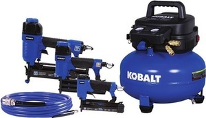 Kobalt 6-Gallon Portable Electric 150 PSI Pancake Air Compressor with Accessories Included