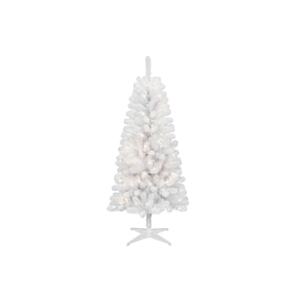 Holiday Living 5-ft White Crescent Pine Pre-lit LED Artifical Christmas Tree