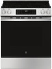 GE  EasyWash Oven Tray 5.3-cu ft 5-Burner Air Fry Convection Slide-In Range