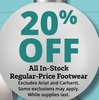 20% OFF All In-Stock Regular-Price Footwear