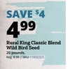 Rural King Classic Blend Wild Bird Seed 20 pounds