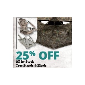 25% Off All In-Stock Tree Stands & Blinds