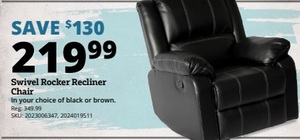 Swivel Rocker Recliner Chair