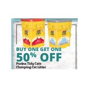 Buy 1 Get 1 50% Off Purina Tidy Cats Clumping Cat Litter