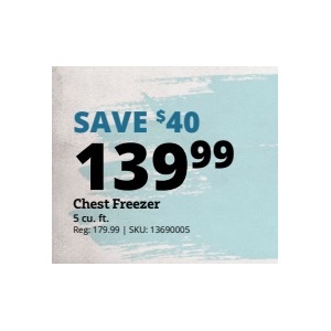 Chest Freezer 5 cu. ft