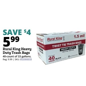 Rural King Heavy Duty Trash Bags