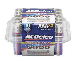 ACDelco AAA Super Alkaline Batteries 30 Pack