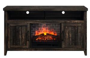 Kodiak 54-inch Onyx Oak Electric Fireplace Entertainment Center
