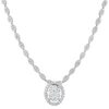 2.95 CT. T.W. Round Cut Halo Diamond Pendant Necklace in 14K Gold