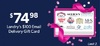 Landry's $100 Email Delivery Gift Card for $74.98