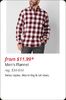 Men's Flannel from $11.99