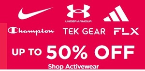 Up to 50% off Activewear