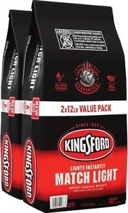 Kingsford Match Light 2 -Pack 12 Pound(s) Charcoal briquettes